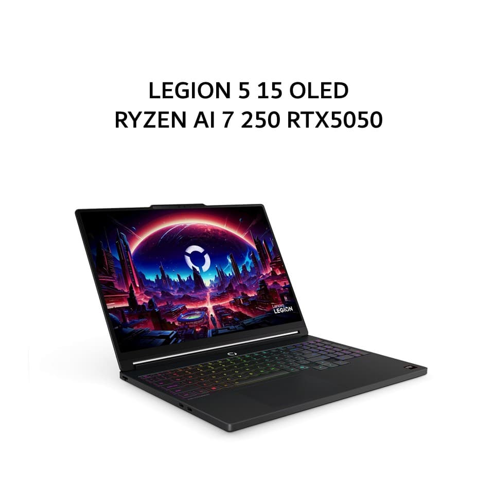 LENOVO LEGION 5 15 OLED RYZEN AI 7 250 RTX5050 8GB/ 16GB 512GB W11+OHS+M365B 15.3WQXGA 165HZ 24ZRGB 3Y+3ADP BLK -1MID