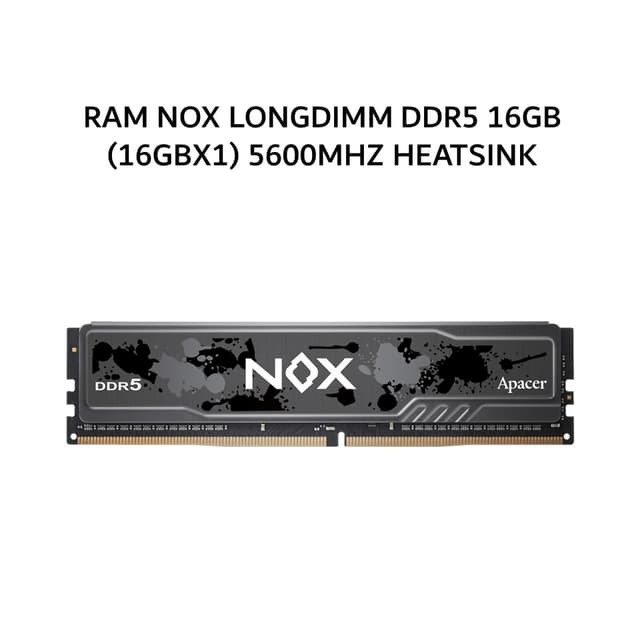 APACER RAM NOX LONGDIMM DDR5 16GB (16GBX1) 5600MHZ HEATSINK
