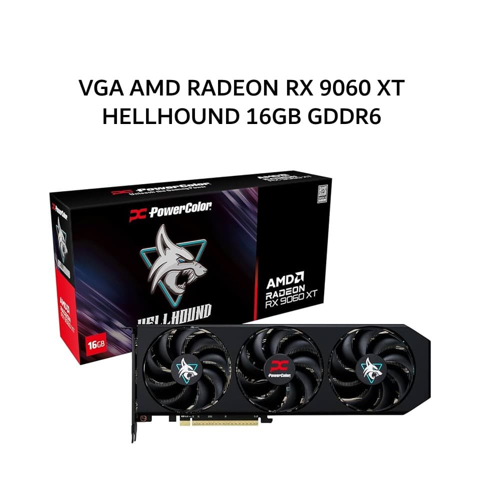 POWERCOLOR VGA AMD RADEON RX 9060 XT HELLHOUND 16GB GDDR6 OC 3Y