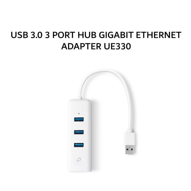 TP LINK USB 3.0 3 PORT HUB GIGABIT ETHERNET ADAPTER UE330