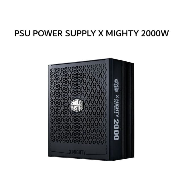 COOLER MASTER PSU POWER SUPPLY X MIGHTY 2000W (80+ PLATINUM) FULLY MODULAR ATX 3.1 2X 12V-2X6 BLACK 10Y
