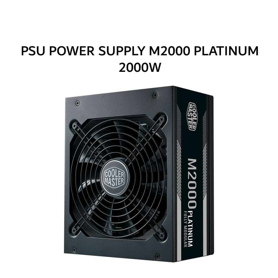 COOLER MASTER PSU POWER SUPPLY M2000 PLATINUM 2000W (80+ PLATINUM) FULLY MODULAR 10Y