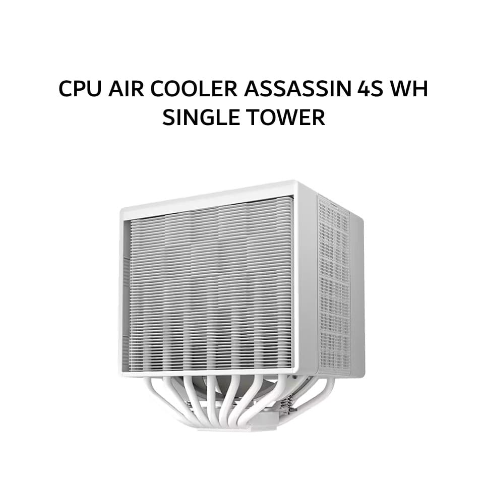 DEEPCOOL CPU AIR COOLER ASSASSIN 4S WH SINGLE TOWER (1X 140MM FAN + 7 HEATPIPES) WHITE 1Y