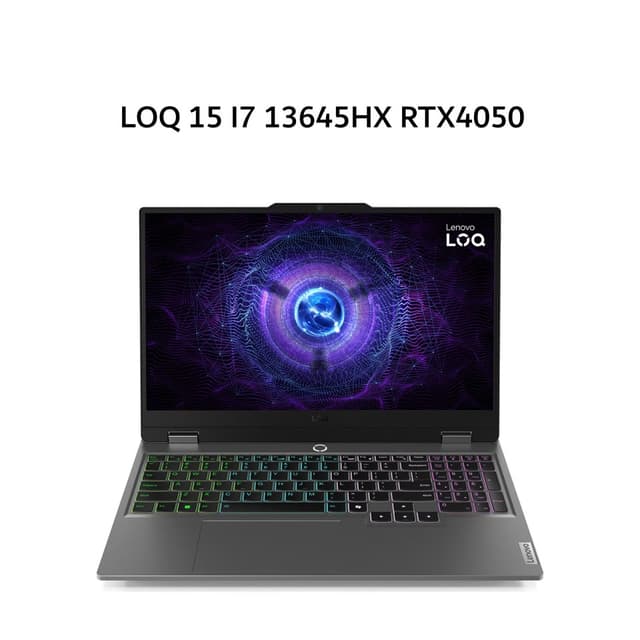 LENOVO LOQ 15 I7 13645HX RTX4050 6GB/ 16GB 512GB W11+OHS+M365B 15.6FHD 144HZ 100SRGB RGB 2Y PREM+2ADP GRY -G5ID