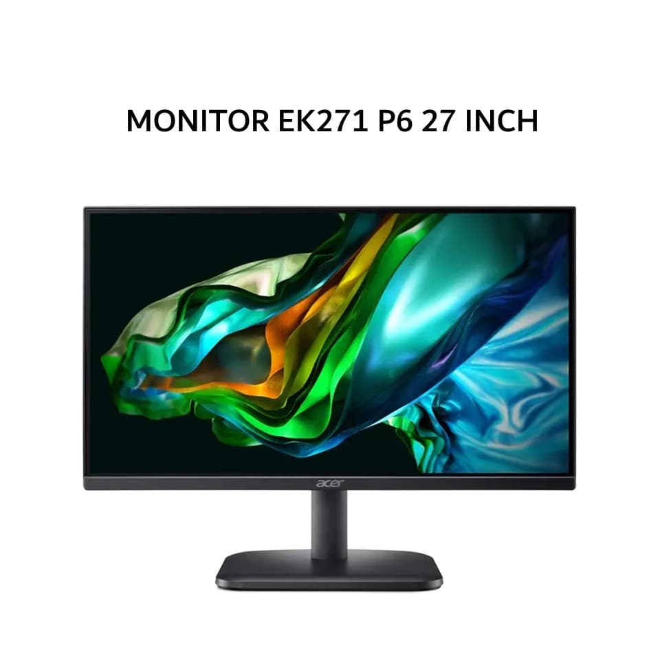 ACER MONITOR 27 INCH EK271 P6 IPS FHD 1080P 1MS 144HZ HDMI+VGA TILT 3Y