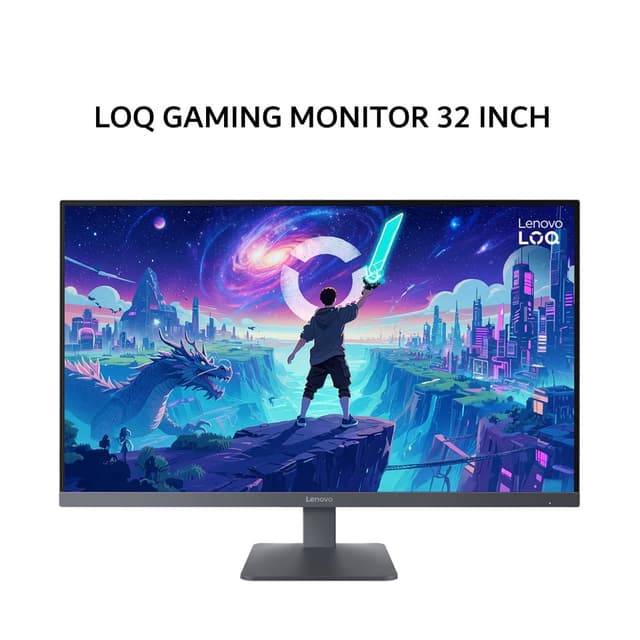 LENOVO GAMING MONITOR 32 INCH LOQ 32Q-10 VA 2K QHD 1440P 05MS 180HZ HDR10 HDMI+DP TILT 3Y