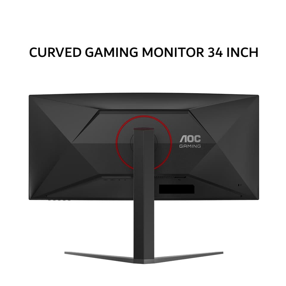 AOC CURVED GAMING MONITOR 34 INCH 1500R FAST VA 2K WQHD 1440P 1MS 180HZ CU34G4 HDR10 HDMI+DP 3Y ERGONOMICS