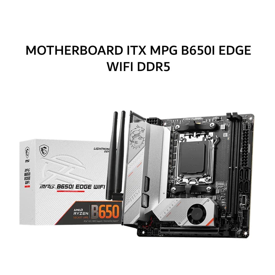 MSI MOTHERBOARD ITX MPG B650I EDGE WIFI DDR5 AM5 /AMD 3Y