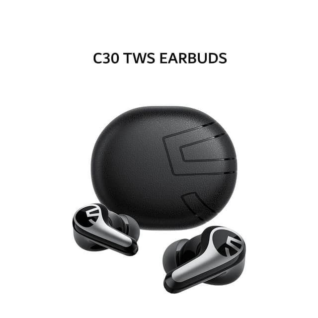 SOUNDPEATS C30 TWS EARBUDS TRANSPARENCY MODE HYBRID ANC - BLACK