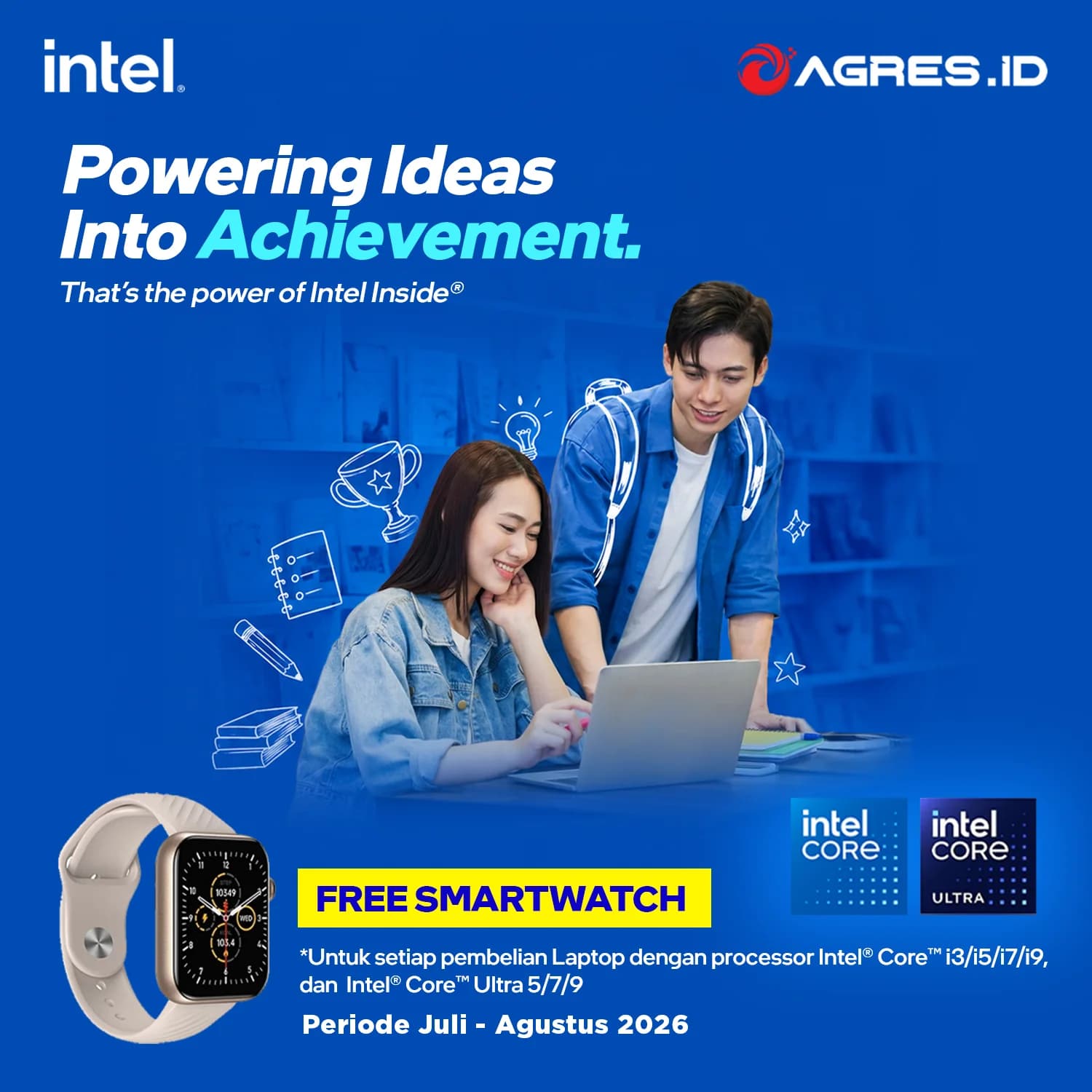 AUGUST AGRESXINTEL FREE SMARTWATCH
