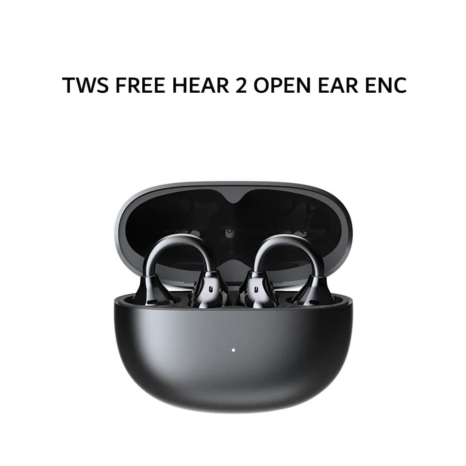 TECNO TWS FREE HEAR 2 OPEN EAR ENC - SKY BLACK