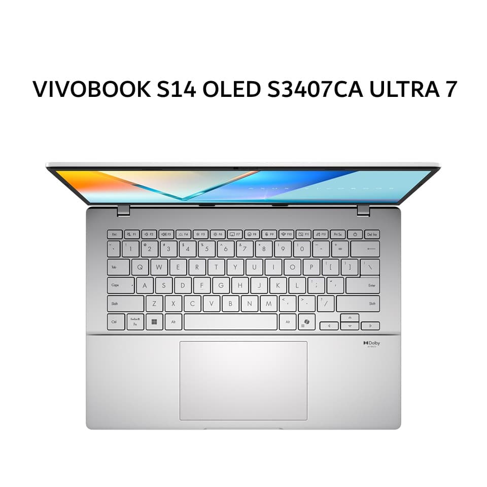 ASUS VIVOBOOK S14 OLED S3407CA ULTRA 7 255H 16GB 512GB W11+OHS+M365B 14.0WUXGA SLV -OLED7152M