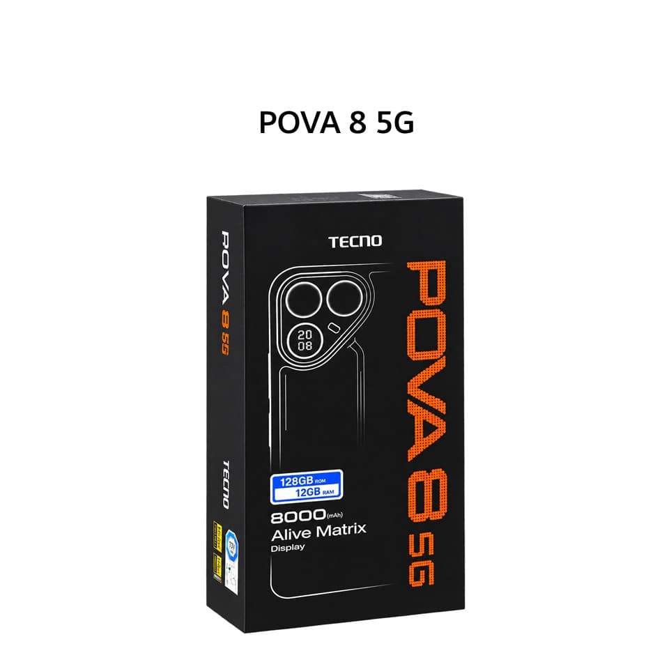 TECNO POVA 8 5G 8GB 256GB GRAPHITE BLACK