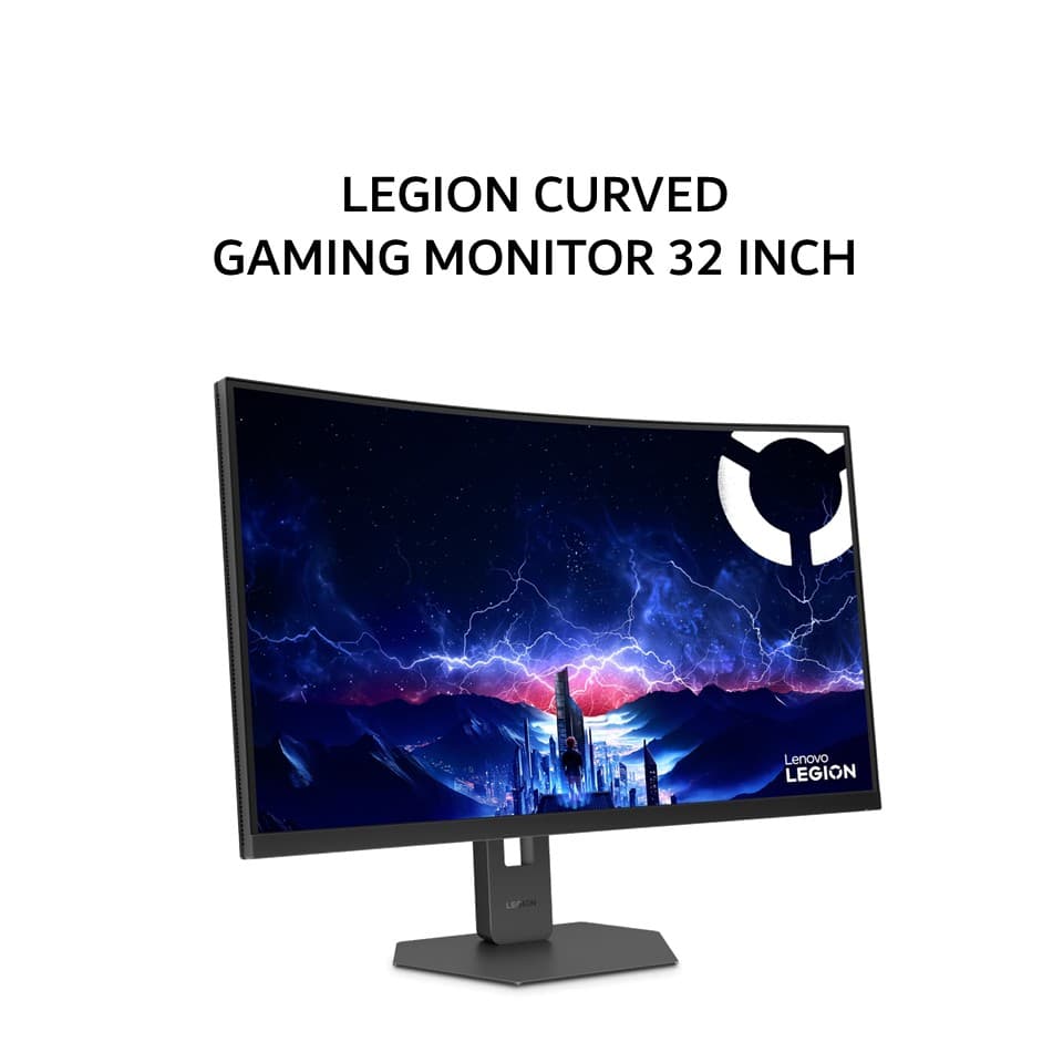 LENOVO LEGION CURVED GAMING MONITOR 32 INCH LEGION 32Q-2C FAST VA 1500R QHD 2K 1440P 0.5MS 240HZ HDR400 HDMI+DP SRGB FULL ERGONOMIC BLACK 3Y