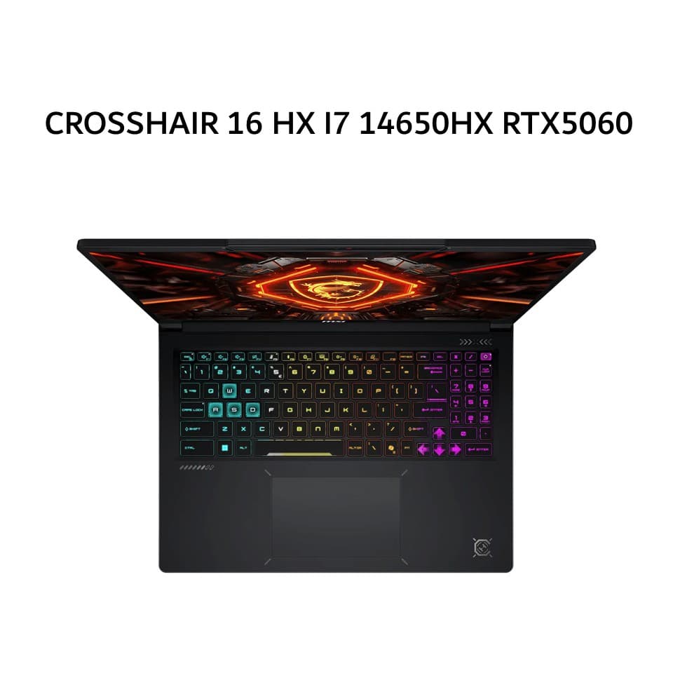 MSI CROSSHAIR 16 HX I7 14650HX RTX5060 8GB/ 16GB 512GB W11+OHS+M365B 16.0QHD+ 240HZ 100DCIP3 4ZRGB 2Y+ADP BLK -E14WFK.090
