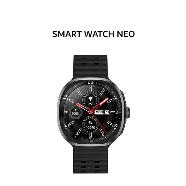 TECNO SMART WATCH NEO BLACK (DOUBLE STRAP)
