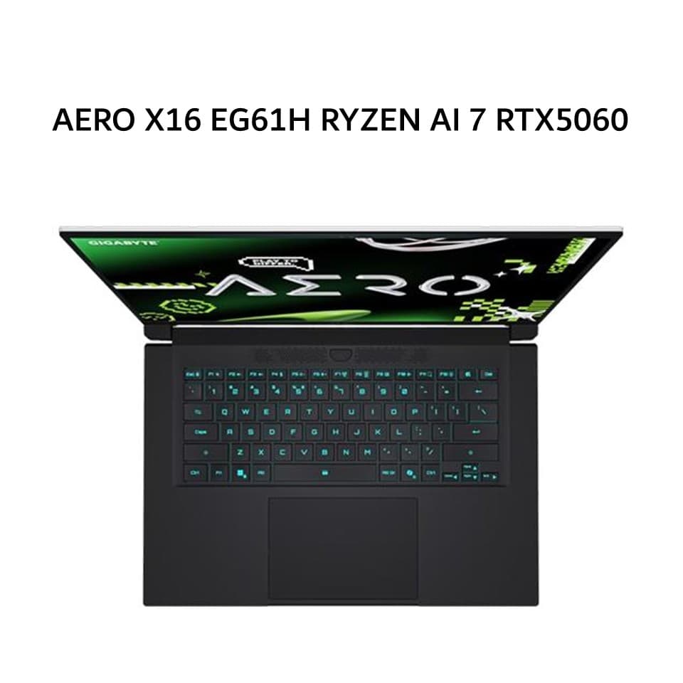 GIGABYTE AERO X16 EG61H RYZEN AI 7 350 RTX5060 8GB/ 16GB 1TB W11+OHS 16.0WQXGA 165HZ 100SRGB RGB 2Y+2ADP GRAY