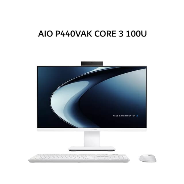 ASUS AIO P440VAK CORE 3 100U 8GB 512GB W11 23.8FHD 2Y WHT -W3852W