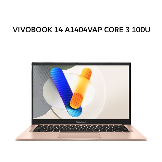 ASUS VIVOBOOK 14 A1404VAP CORE 3 100U 8GB 256GB W11+OHS+M365B 14.0FHD VIPS TERRA COTTA -VIPS3822M