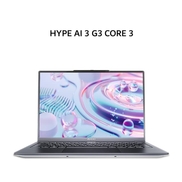 AXIOO HYPE AI 3 G3 CORE 3 304 8GB 512GB DOS 14.0FHD IPS 1Y+3ADP GRY