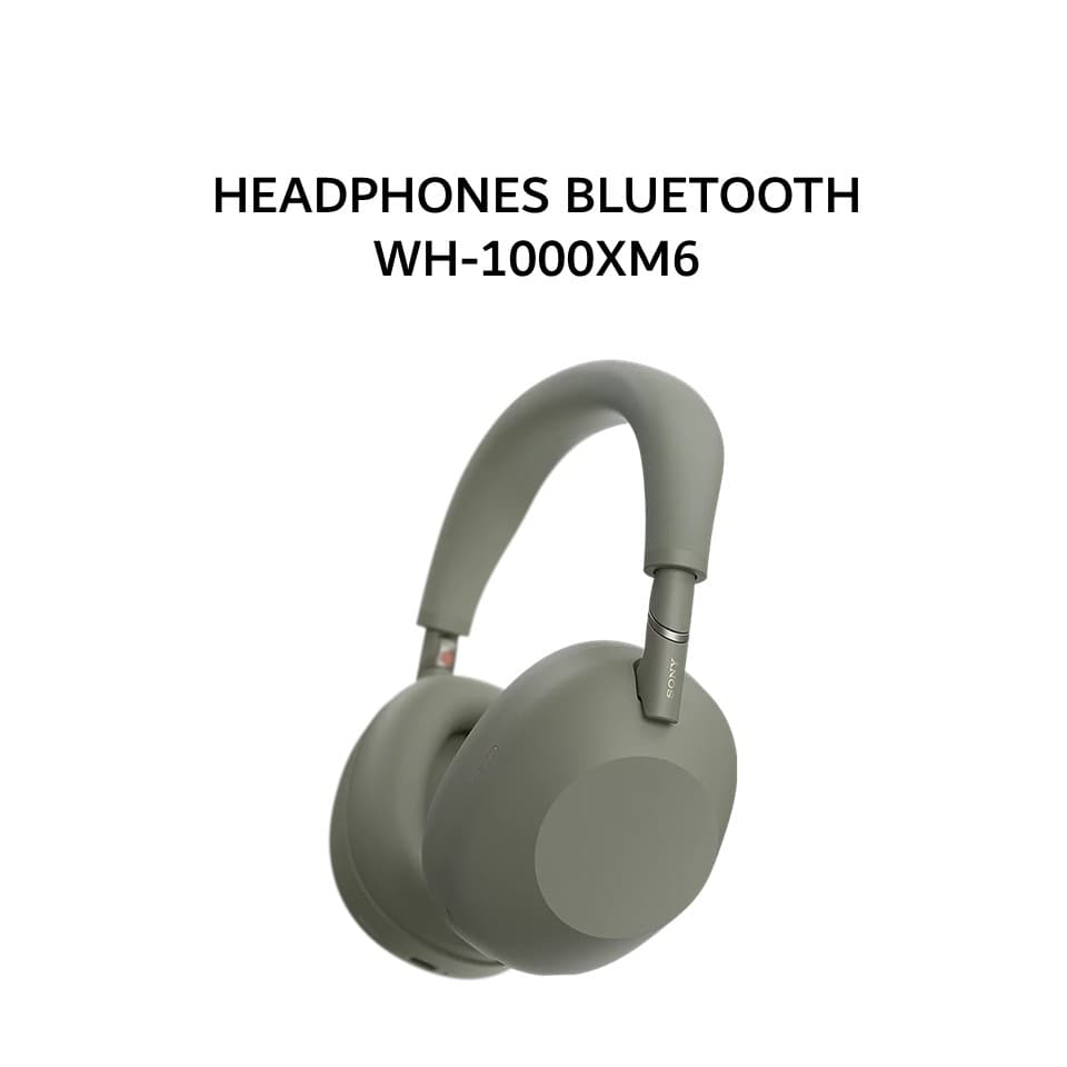 SONY WH-1000XM6 / WH 1000XM6 BLUETOOTH HEADPHONES - OLIVE GRAY
