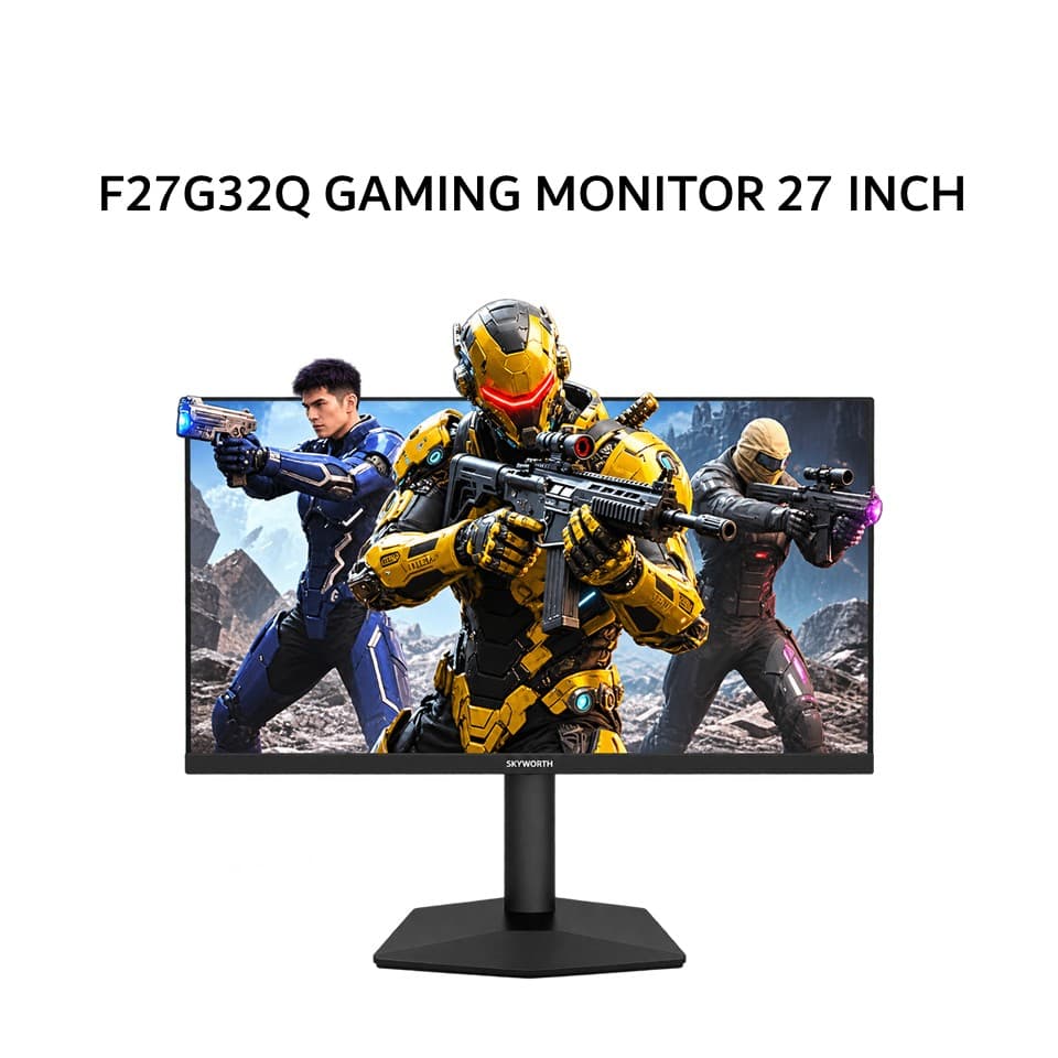 SKYWORTH GAMING MONITOR 27 INCH F27G32Q FAST IPS QHD 2K 1440P 1MS 220HZ HDR400 HDMI+DP TILT 3Y