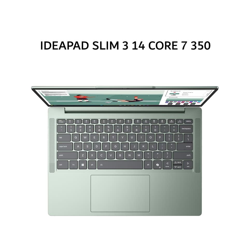 LENOVO IDEAPAD SLIM 3 14 CORE 7 350 8GB 512GB W11+OHS+M365B 14.0WUXGA IPS BLIT 2Y PREM+2ADP (BOX BP) MOSS -9VID