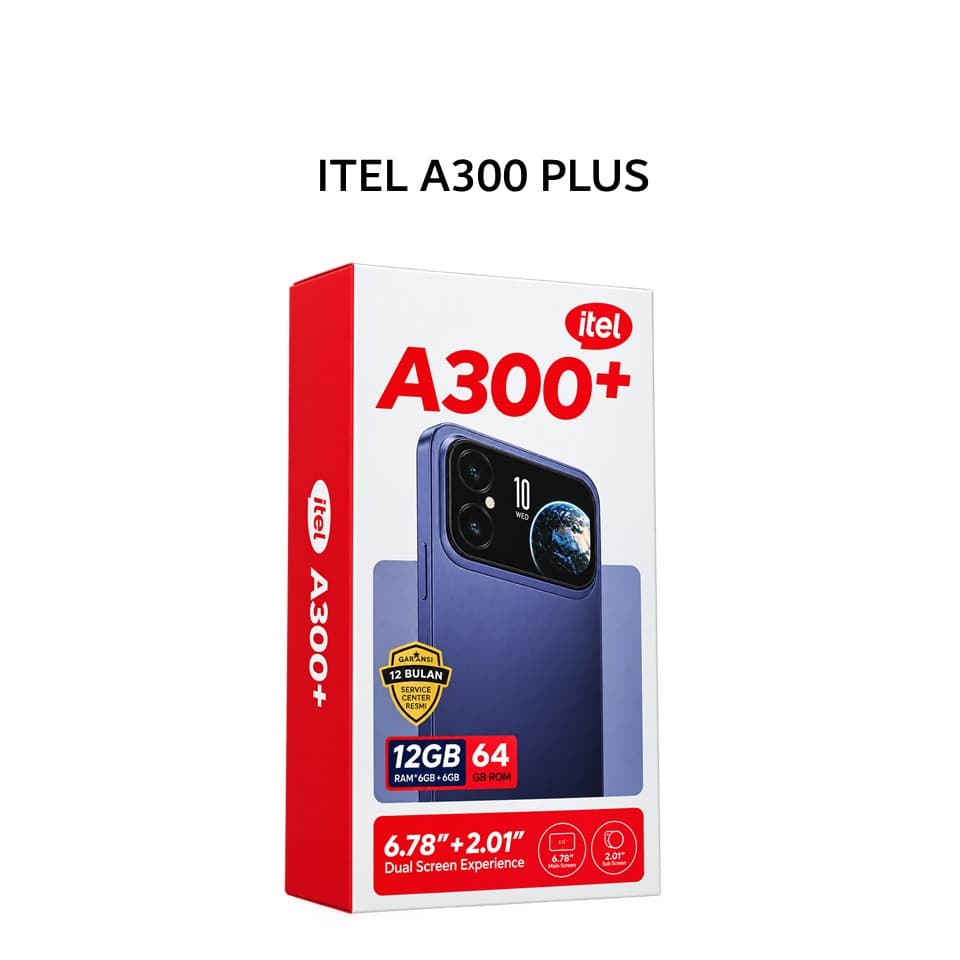 ITEL A300 PLUS 6GB 128GB MIDNIGHT BLACK