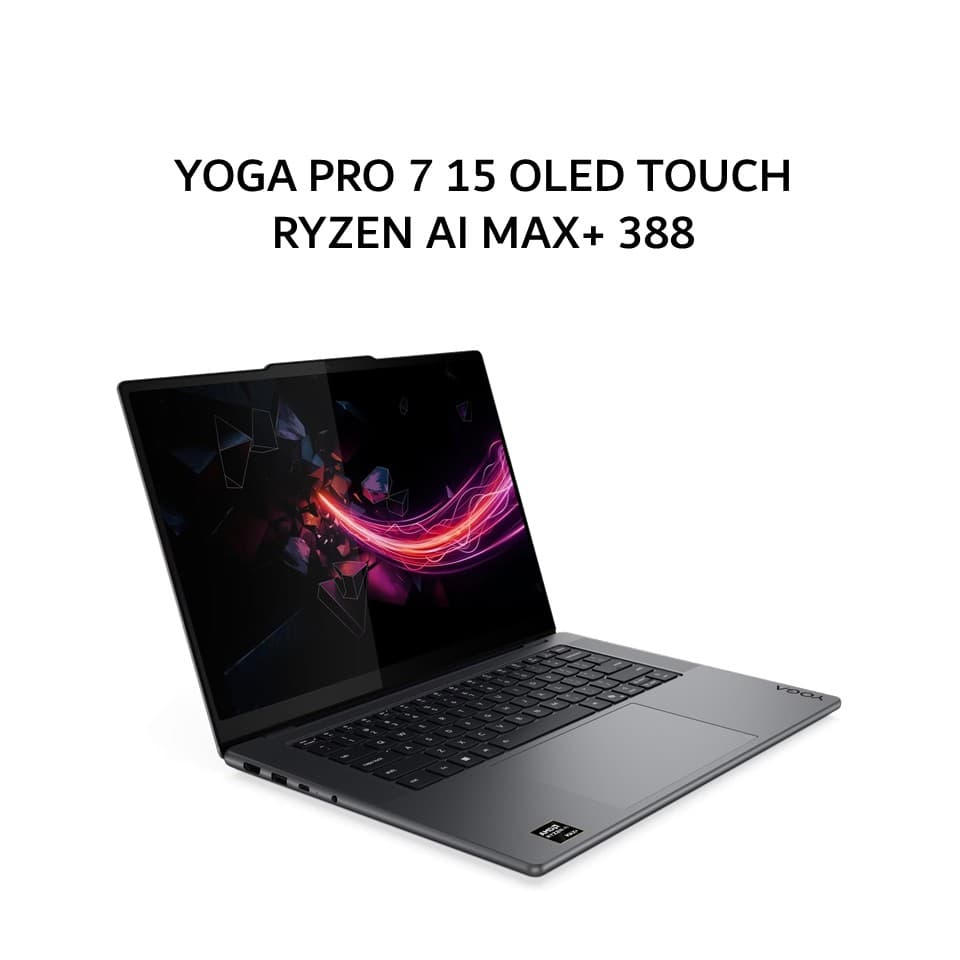 LENOVO YOGA PRO 7 15 OLED TOUCH RYZEN AI MAX+ 388 32GB 1TB W11+OHS+M365B 15.3WQXGA 165HZ PEN (BOX SLEE) 3Y+3ADP GRY -1QID