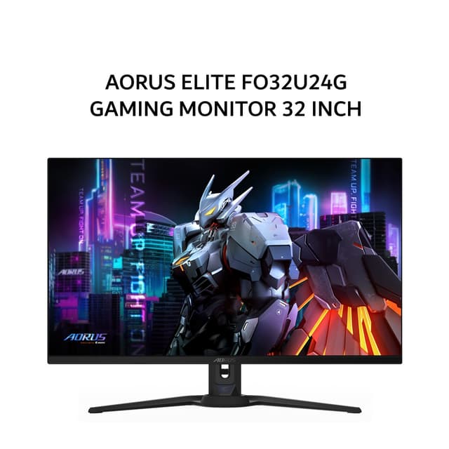 GIGABYTE GAMING MONITOR AORUS ELITE FO32U24G 32 INCH WOLED UHD 4K 0.03MS 240HZ HDR10 HDMI+DP USB-C SPEAKER ERGONOMICS 3Y