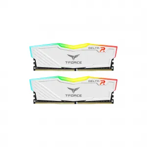 TEAM TFORCE DELTA RAM LONGDIMM DDR4 08GBX2 PC3600 RGB WHITE